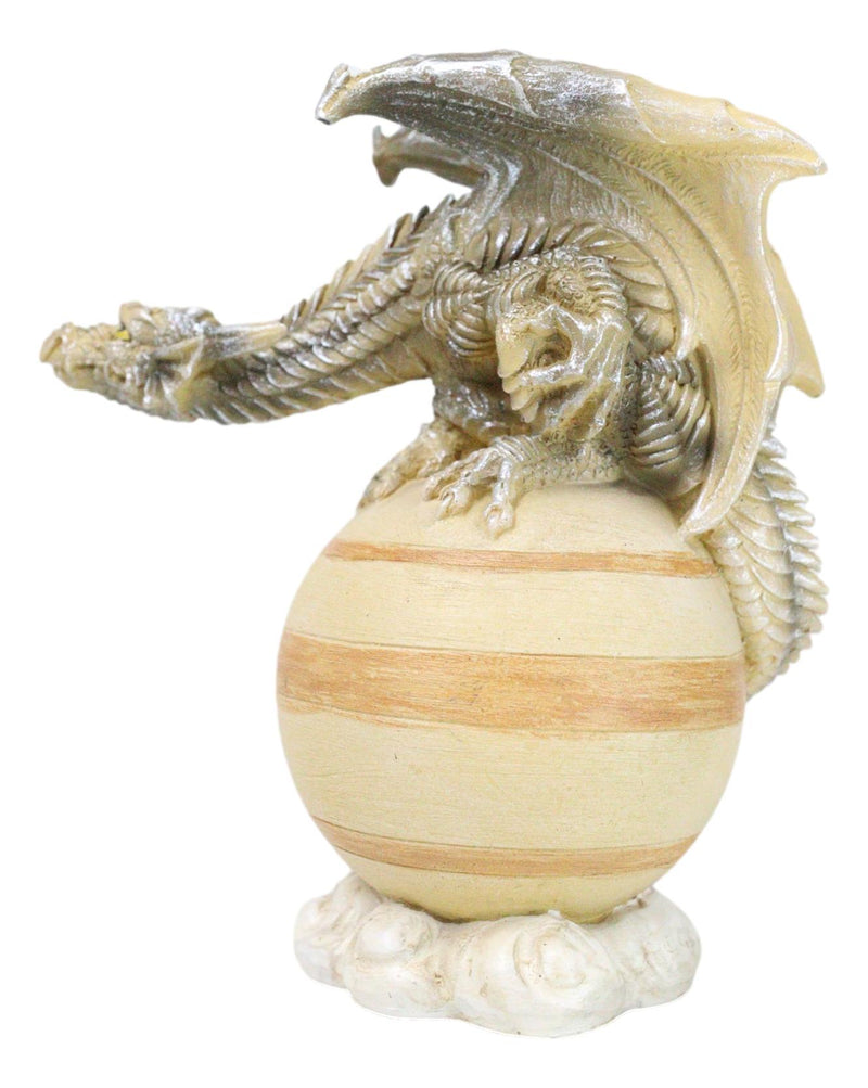 Solar Galaxy Planet Saturn Terrestrial Guardian Brown Sand Dragon Figurine