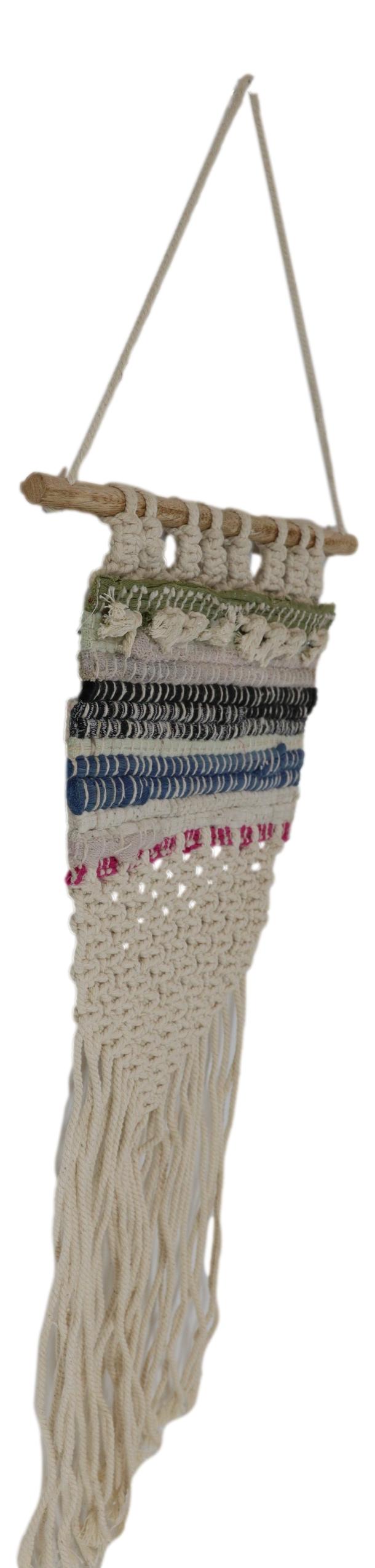 Bohemian Chic Kantha Quilt Macrame Tapestry Boho Wall Hanging Decor Art - Ebros Gift