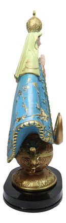 Our Lady of San Juan De Los Lagos With Golden Crown And Moon Figurine 12"H