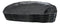 Pack Of 6 Half Moon Matte Black Melamine 2 Partitions Sushi Plates Platters 11"L