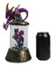 Purple Dragon Guarding Hatchling Celtic Knot Canister Backflow Incense Burner