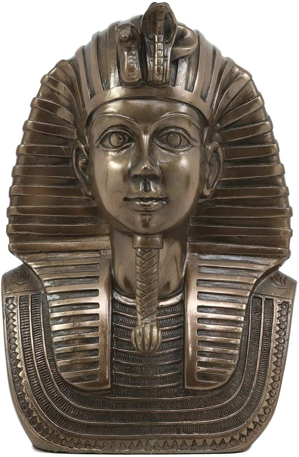 Ebros Egyptian Pharaoh King Tut and Queen Nefertiti Bust Set of Two Figurine