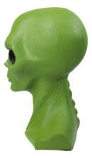 UFO Space Ship Martian Green ET Roswell Alien Head Bust Figurine 10.25"H