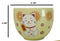 Maneki Neko Lucky Cat Yellow Ceramic Donburi Ramen Soup Bowl With Chopsticks Set