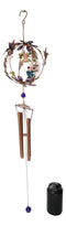 Whimsical Hummingbirds by Enchanted Globe Floral Garden Copper Wind Chime