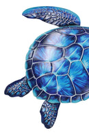 Marine Ocean Harmony Series Blue Bermuda Elegant Sea Turtle Metal Wall Decor