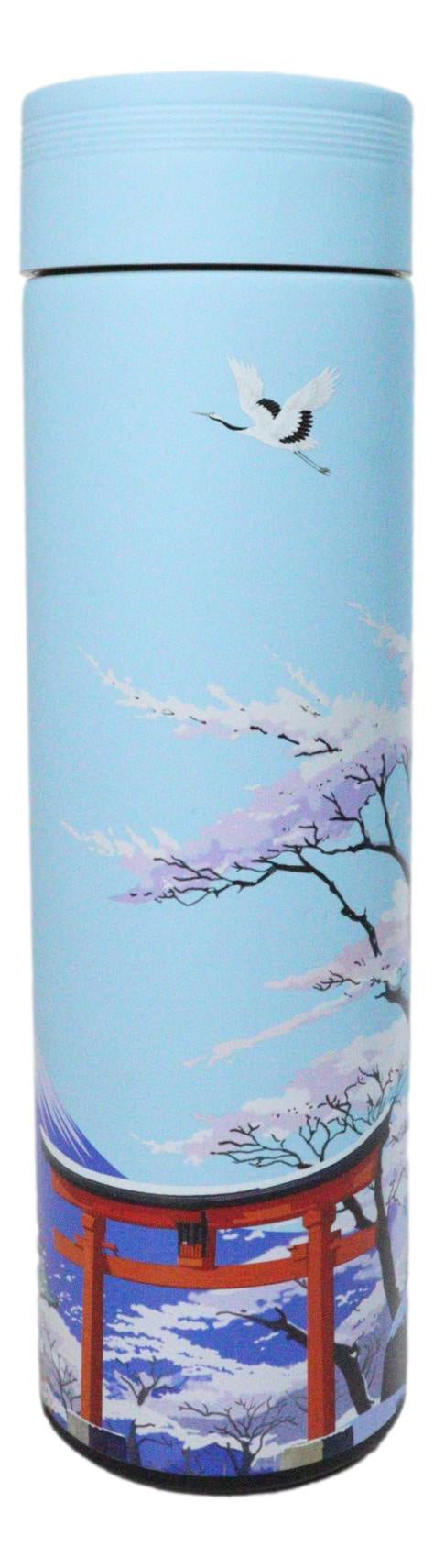 Mount Fuji 17oz Vacuum Insulated Stainless Steel Thermos Bottle with Tea Infuser