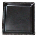 Set Of 6 Black Iron Clay Tetsu Kesho Ceramic Square Condiment Sauce Dishes 2oz