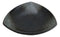 Set Of 5 Charcoal Grey Hakumu Ceramic Appetizer Salad Triangular Deep Plates