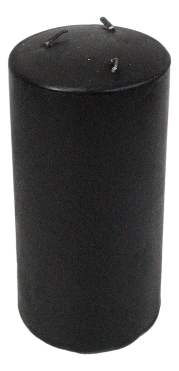Ritual Spell Vampire Blood Black Unscented Pillar Candle that Bleeds Red 6"H