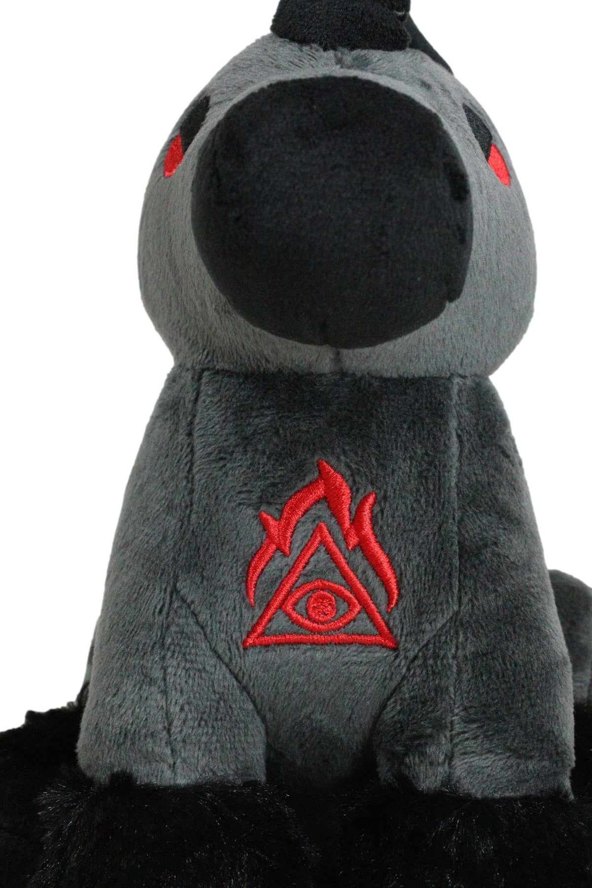 Mythical Fantasy Legend Black Dark Unicorn Hell Steed Luxe Soft Plush Toy Doll