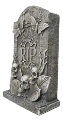 Ossuary Gothic Skulls Death Moths Graveyard Mortuary RIP Tombstone Figurine