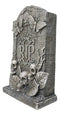Ossuary Gothic Skulls Death Moths Graveyard Mortuary RIP Tombstone Figurine