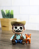 Furry Bones Cowboy Hillbilly the Skelly With Pony Skeleton Figurine Furrybones