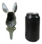 Distressed White Finish Cast Iron Whimsical Bunny Rabbit Wall Coat Hat Hook