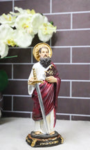 Christian Apostle Saint Paul Evangelist With Sword of The Spirit Figurine 8"H