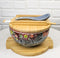 Maroon Tombo Dragonfly Donburi Ramen Bowl With Lid Trivet Spoon Chopsticks Set