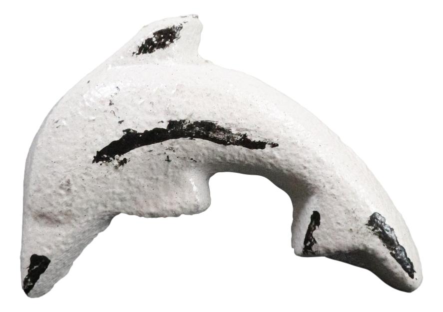 Pack Of 6 Aged White Swimming Marine Sea Dolphin Drawer Cabinet Door Pull Knobs