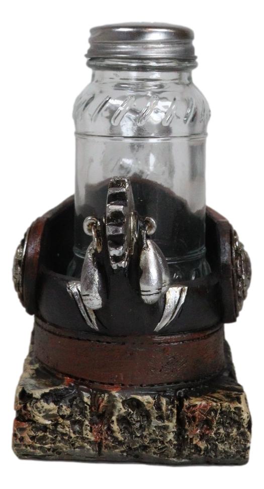 Western Cowboy Boot Spurs USA Flag Conchos Faux Leather Salt Pepper Shakers Set - Ebros Gift