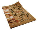 Step Into Magic Dark Forest Mushrooms Wicca Coir Coconut Fiber Floor Mat Doormat