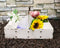 White Vintage Distressed Metal 8 Divided Section Seeding Tray Planter Pot 14"L
