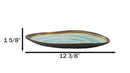 Pack Of 3 Green Midori Kannyu Porcelain Oblong Shaped 12" L Serving Platters