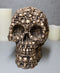 Ossuary Morphing Ghost Whisper Boneyard Skeletons Faux Brass Skull Figurine