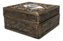 Auspicious Evil Eye Of Providence With Sacred Symbols Square Decorative Box