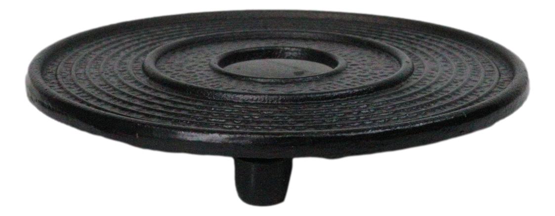 Round Spiral Wheel Traditional Cast Iron Metal Tetsubin Teapot Trivet Stand