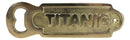 Set Of 2 Solid Brass Antiqued Nautical Marine RMS Titanic Hand Bottle Cap Opener