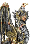 Geared Mechanical Look Steampunk Dragon Cyber Robot Decorative Sculpture