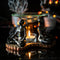 Chakra Zones Black Yoga Avatars Meditating On Lotus Candle Heat Oil Burner Decor