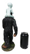 Large Sasquatch Bigfoot Flipping Off With Roswell Alien On Shoulders Figurine