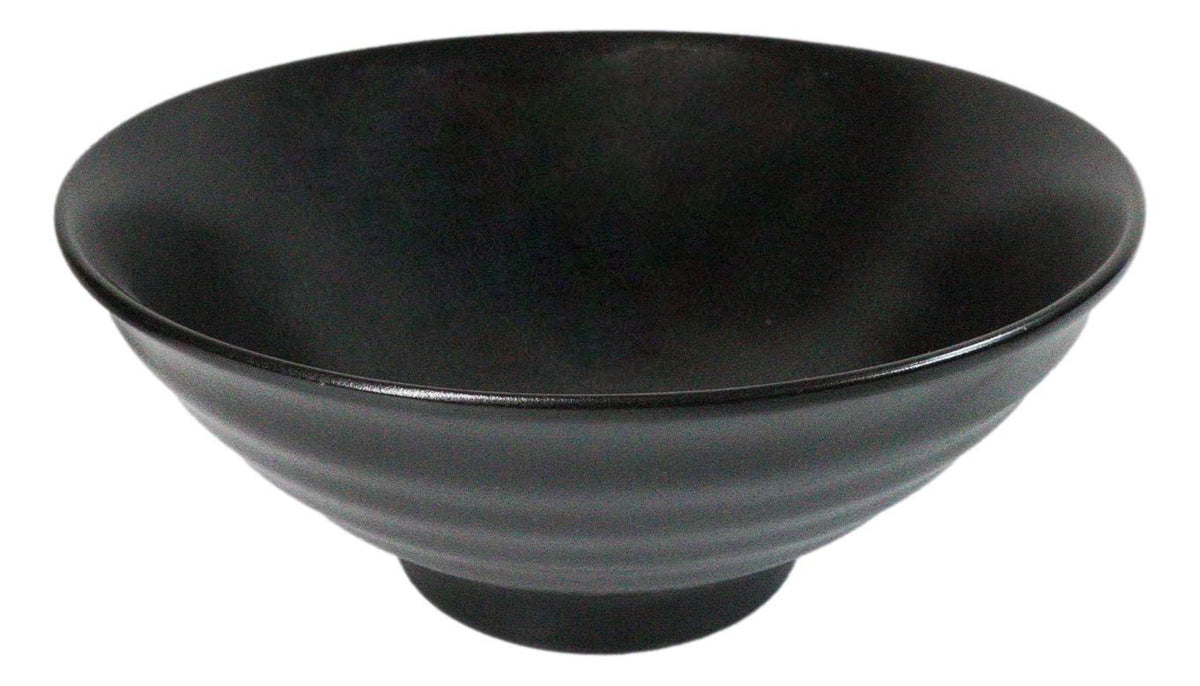 Pack Of 6 Black Kokuyo Ceramic Collection Large Ramen Soup Dinner Bowl 40oz