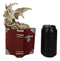 Gothic Skeleton Dragon On Spell Book Of The Dead Skulls And Bone Hands Figurine