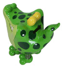 Whimsical Swamp Bayou Alligator Money Piggy Bank W/ Bobble Spring Legs Figurine