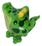 Whimsical Swamp Bayou Alligator Money Piggy Bank W/ Bobble Spring Legs Figurine