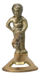 Set Of 2 Whimsical Brass Naughty Peeing Boy Corkscrew Wine Bottle Cork Opener