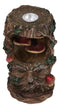 Forest Celtic Greenman Tree Ent With Fungi Pillar Backflow Incense Cone Burner