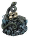 Coiled Attacking Snake On Mound of Skulls at Crystal Rock Quarry Figurine