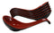 Contemporary Red Black Melamine Asian Soup Spoons With Ladle Hook Pack Of 6 Set