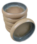 Pack of 6 Ao Nagashi River Round Appetizer Salad Banchan Deep Dish Plates 5"D