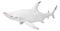 Nautical Ocean Marine Great White Shark Swimming Antiqued White Figurine 19.5"L