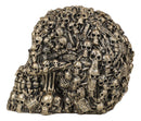 Ossuary Morphing Ghost Whisper Boneyard Skeletons Faux Brass Skull Figurine