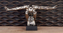Silver Ceramic Modern Chic Pop Art The Diver Anatomical Man Silhouette Sculpture