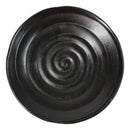Pack Of 6 Black Kokuyo Minimalist Collection Porcelain Round Dinner Plates 9"D