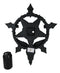 Ebros Samael Lilith Baphomet Hanging Wall Clock Candle Holder Decor Plaque 19" H