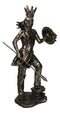 Catskill Mountain Mohican Indian Tribal Warrior Holding Spear Shield Figurine