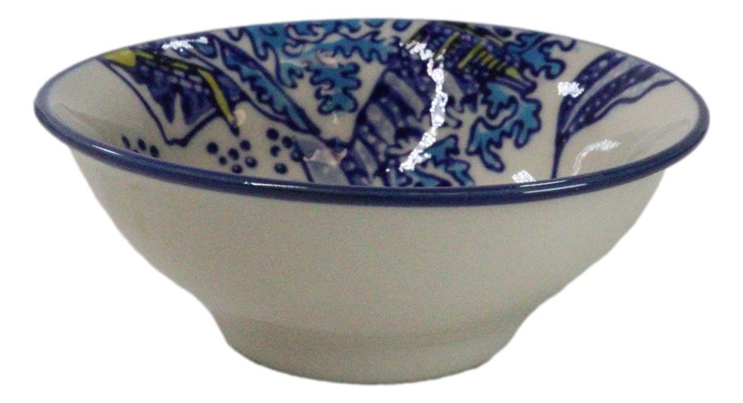 Pack Of 8 Ceramic Great Wave Of Kanagawa By Hokusai Sauce Oil Condiment Dishes - Ebros Gift