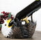 American Pride Patriotic Drinking Bald Eagle Wine Bottle Holder Figurine 11.25"L